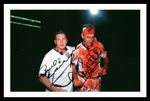 Paul Gascoigne & Terry Butcher - England Autograph Signed Framed Photo