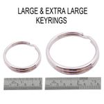 Large & Extra Large Split Rings Key Ring - 50mm (2") or 80mm (3.2")