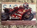 CARL FOGARTY HAND SIGNED 12X8” PHOTO DUCATI 4 X WSBK CHAMPION I’M A CELEBRITY