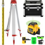 Rotary Laser Level Green Beam 1.65m Tripod 5m Staff Self-leveling Remote Control