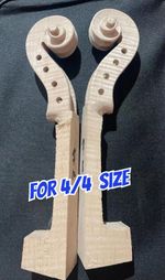 Replacement Violin Neck head for 4/4 size Flame Maple wood violin parts Repair