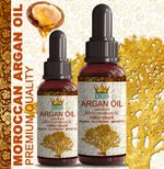 Organic Argan Oil 100% Cold Pressed Pure Virgin Vegan for Hair Beard & Skincare