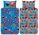 Sesame Street Single Duvet Cover Elmo & Cookie Monster Reversible Bedding Set