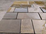 Victorian Reclaimed Yorkstone Paving Coursed And Hand Finished Polished Quality
