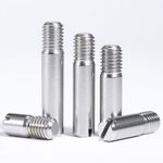 Slotted Dowel Pins with External Thread A2(304) Stainless Steel M5 M6 M8 M10