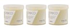 Epil Co Natural Wax Pot Tub Jar Depilatory Face Leg Body Waxing Strip Beauty 3pk