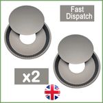 2X26cm Large  Round Non Stick Loose Bottom Flan Quiche Tart Pie Oven Baking Tin