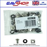 20 Pack of M6 Flight Case Panel Network Rack Fixing Kit Screws Cage Nuts Washers