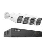 ANNKE 4K Color CCTV Security System POE IP Camera Audio Mic 8MP 8CH Video NVR
