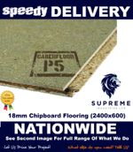 18mm Chipboard Flooring P5 T&G Moisture Resistant 2400x600 Multiple Quantities