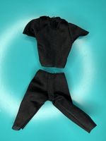 WWE tracksuit set top + bottoms black Mattel Accessories for Wrestling Figures