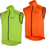 DIDOO Mens Cycling Gilet Winter Sports Breathable Reflective Lightweight Jacket