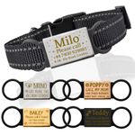 Personalised Dog Tag Engraved Name ID Tag Slide On Collar Tags for Pets Dog Cat
