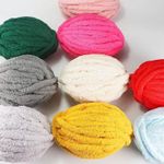 5 X 250g Super Chunky Jumbo Yarn Bulky Chenille Soft Hand Arm Knitting Wool/Yarn
