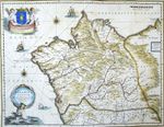 Spain, Galicia, Santiago de Compostela, J. Blaeu, 1661, Gallaecia Regnum