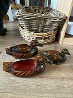 Vintage ceramic ducks trinket box with removable top X 3  