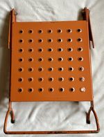 LADDER WORK PLATFORM ADJUSTABLE ACCESSORY SYSTEM, STEEL, ORANGE, PRE-OWNED