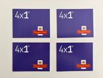 4 Books of 4 Genuine New 1st Class Self Adhesive Barcoded Stamps, MNH, Booklets