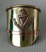 "Connaught Rangers" brass shell cap 1918 dated