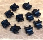 Pack of 10 Kauden Soft RJ45 Patch Panel Dust Cover Cap Port Savers Black PPCDUST