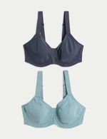 Marks & Spencer Womens Aqua Mix Sports bra - M&S