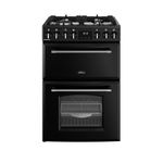 Belling Farmhouse 60cm Dual Fuel Range Cooker Black 60DF