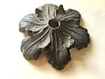  3-1/2" Raw Brass Flower Bobeche 6 petals new old stock 