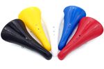 Old school Bmx Seat, Plastic, Velo, Authentic & new, Black, Yellow, Red & Blue