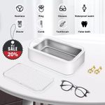 Ultrasonic Cleaner Tank 650ml Jewellery Watch Glasses Sonic Wave