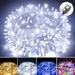 10M-100M LED Fairy String Lights Christmas Outdoor Garden Decor Mains Plug In UK