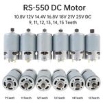 RS550 DC Motor 10.8V/12V/16.8V/18V/21V Micro Electric Screwdriver Motors with 9/