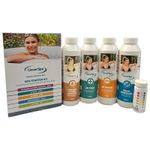 CleverSpa Hot Tub & Spa Chemical Starter Kit – Chlorine, pH Control, Foam Remove