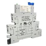 Slim Interface Relay Interface Module, DIN Rail Mount, 12-24V AC/DC Coil, SPDT,