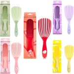 Nature Spell FlexiFlow Detangling Hair Brush, Flexible Strands for Gentle