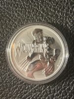 Tuvalu 2021 $1 Wolverine Design 1oz .9999 Silver Multicolour Coin Capsule