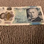 New King Charles 5 Pound Note Rare Collectible