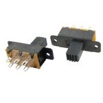 10X SS22F25-G7 2 Position DPDT 2P2T Panel Mount Mini Slide Switch Solder Lug