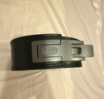 SBD Leather Powerlifting Belt Lever Buckle Black/Red Weight Lifting
