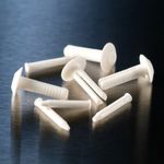 Hygienic Wall Cladding Wh Nylon Rivets 1"/25mm  pk 100