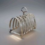 Vintage Silver Plated Toast Rack Six Slices. Made In England #2168