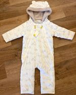BabyBoden Hooded Fleece One-Piece Snowsuit Zip Animal Print 18-24M Y2164
