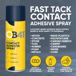 OB41 Fast Tack Contact Adhesive Spray High-Strength Adhesive Solvent Based 500ml