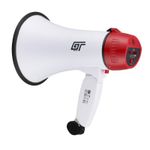 Handheld Megaphone GT Gear GTG-MP10 20W Battery Powered PA Loudhailer Speaker
