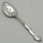 FLIRTATION Design Community Silver Service Cutlery Slotted Straining Table Spoon