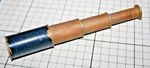 WW2 Covert British Navy 3-draw Brass telescope in original tin container