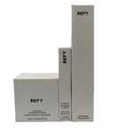 REFY Bundle X3 Skin Finish Powder Shade 01, Duo Brush & Lip Sculpt Blush New* F1