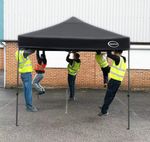 MAXIMUS® HEAVY DUTY POP UP GAZEBO 3mx3m COMMERCIAL MARKET STALL & 4 WEIGHT BAGS
