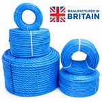 Blue Nylon Rope Polypropylene Poly Tarpaulin 6mm 8mm 10mm 12mm 16mm 18mm Builder