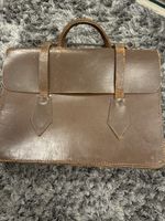 Vintage Mid-Brown Leather Sheet Music Case Traditional