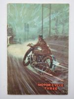 RARE Original 1930 DUNLOP MOTOR CYCLE TYRES Guide To Use & Advertising BOOK